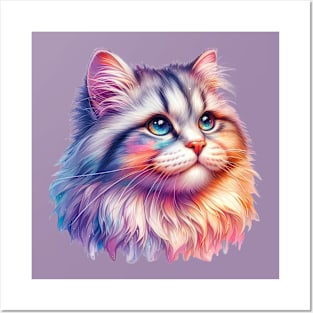 The Rainbow Cat Posters and Art